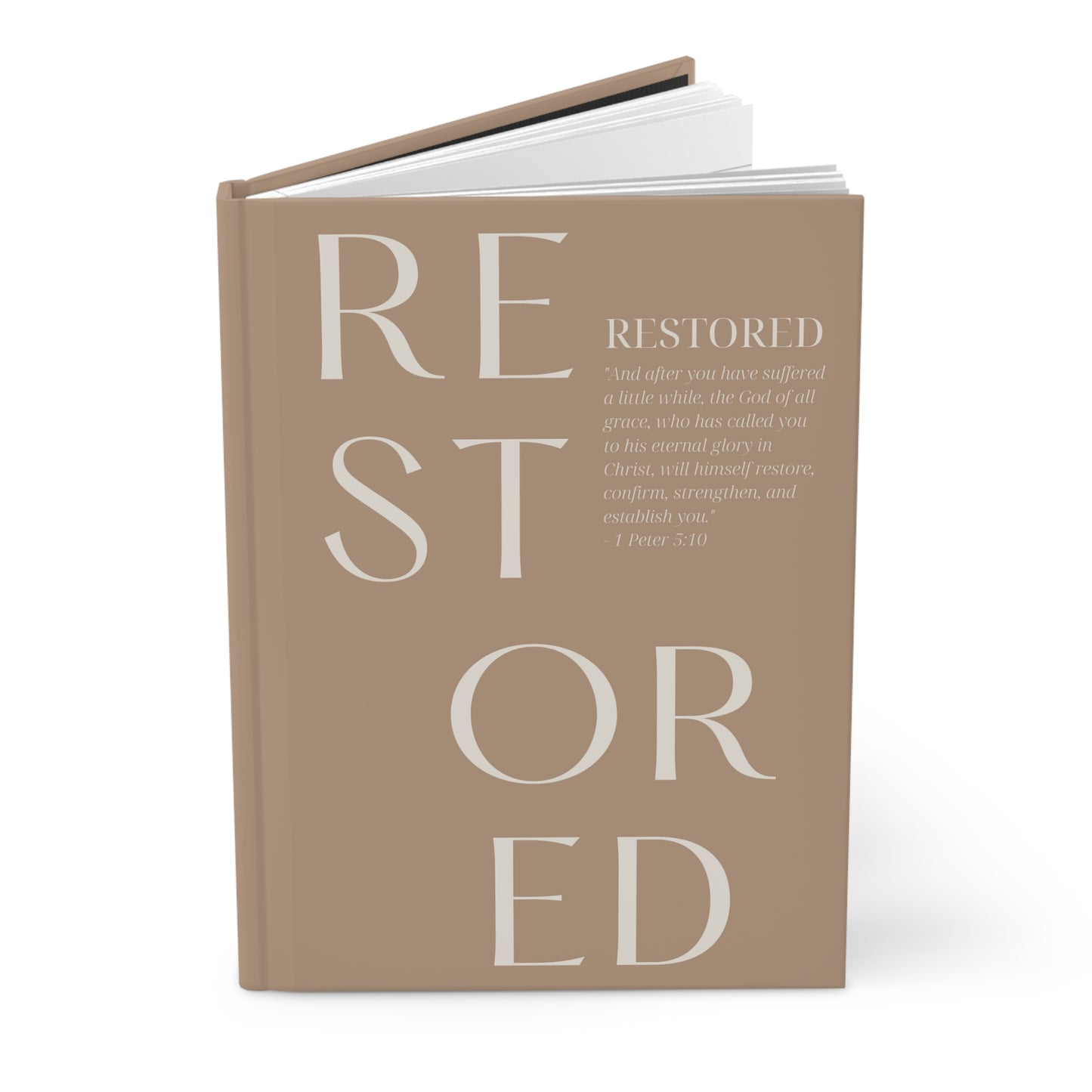 RESTORED Scripture Notebook - Beige