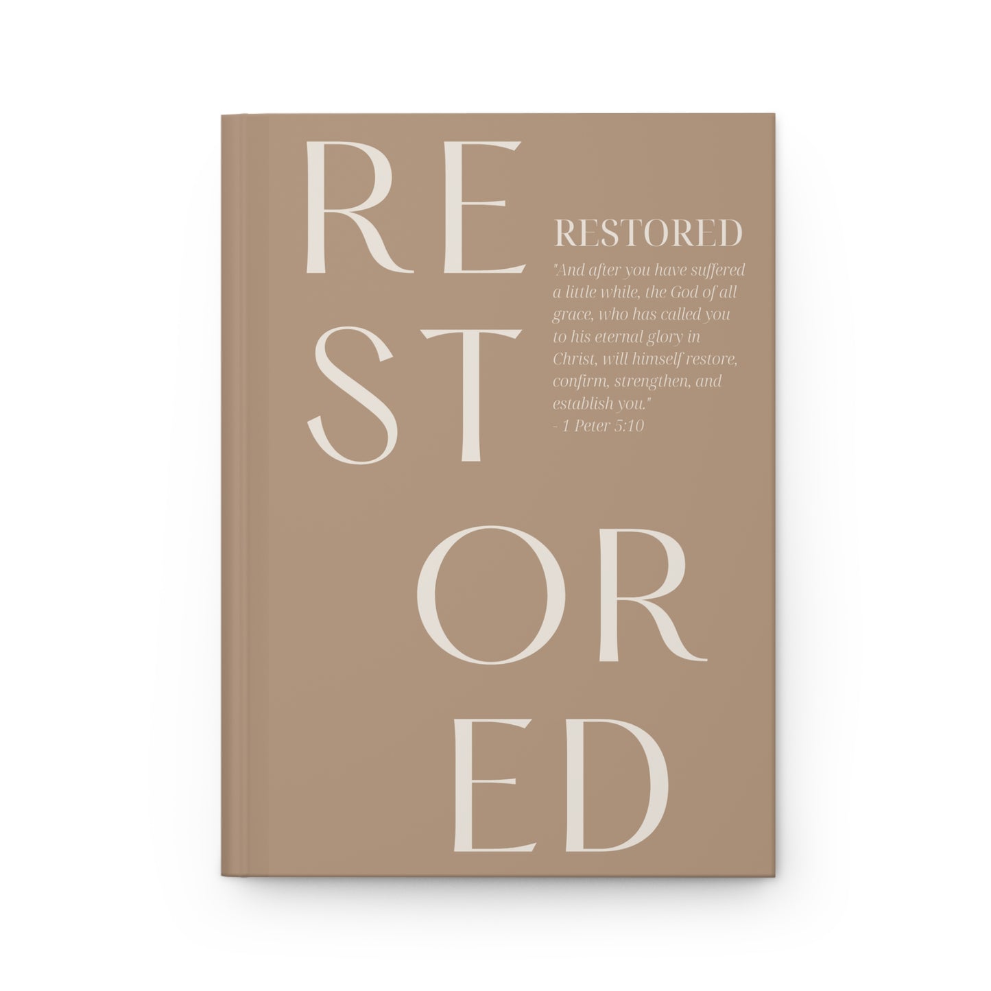 RESTORED Scripture Notebook - Beige